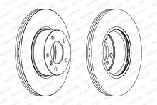 Тормозной диск Ferodo  DDF1717