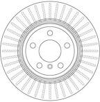 Тормозной диск TRW  DF6512S