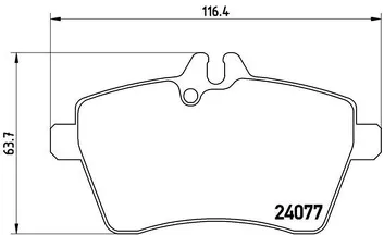 Brembo P 50 056 <span>тормозные колодки передние</span>