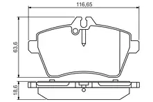 Передние тормозные колодки Bosch  0 986 495 273