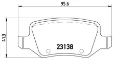 Задние тормозные колодки Brembo P 50 090 для Mercedes-Benz A-Class W169
