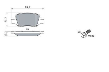 Bosch 0 986 494 023 <span>тормозные колодки задние</span>