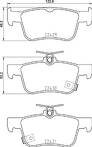 Задние тормозные колодки Brembo  P 28 089