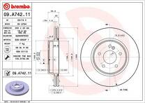 Тормозной диск Brembo Prime Line  09.A742.11