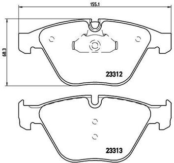 Brembo P 06 054 <span>тормозные колодки передние</span>