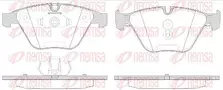 Передние тормозные колодки Remsa  0857.50