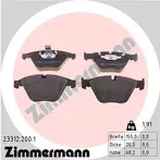 Передние тормозные колодки Zimmermann 23312.200.1 для BMW 3 серии E90 / седан / рестайлинг