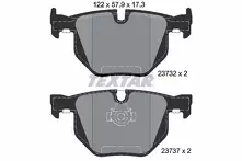 Задние тормозные колодки Textar Q+  2373201