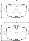 Задние тормозные колодки Brembo  P 06 061
