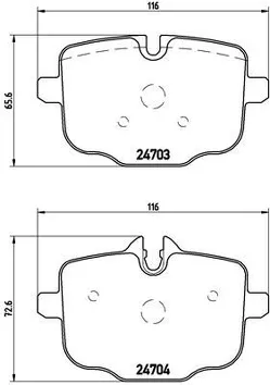 Brembo P 06 061 <span>тормозные колодки задние</span>