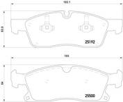 Передние тормозные колодки Brembo  P 50 108