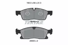 Передние тормозные колодки Textar Q+  2519202