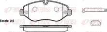 Передние тормозные колодки Remsa  1245.00