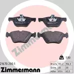 Передние тормозные колодки Zimmermann  21670.200.1
