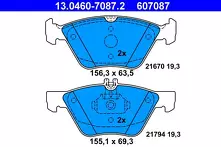 Передние тормозные колодки ATE  13.0460-7087.2