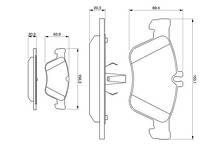 Передние тормозные колодки Bosch  0 986 494 001