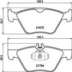 Передние тормозные колодки Hella Pagid  8DB 355 007-861