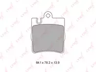 Задние тормозные колодки Lynx BD-5321 для Mercedes-Benz E-Class W210 / седан / рестайлинг