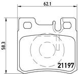 Задние тормозные колодки Brembo  P 50 009