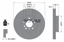 Тормозной диск Textar 92107205 для BMW X5 E53