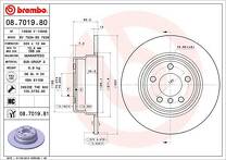 Тормозной диск Brembo Prime Line  08.7019.81