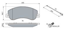 Передние тормозные колодки Bosch  0 986 494 170