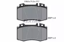 Передние тормозные колодки Textar Q+  2327102