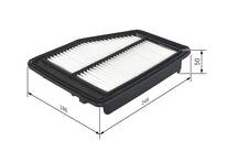 Воздушный фильтр Bosch F 026 400 412