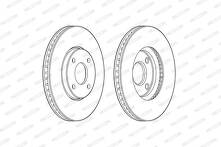 Тормозной диск Ferodo DDF2478C для Ford EcoSport 2 пок.