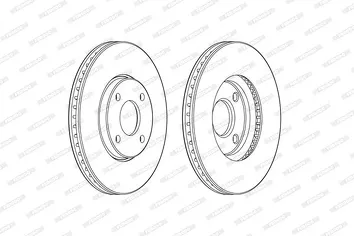 Ferodo DDF2478C <span>тормозной диск вентилируемый</span>