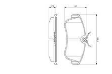 Передние тормозные колодки Bosch  0 986 461 147