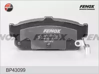 Задние тормозные колодки Fenox BP43099 для Nissan Primera 2 пок. / P11 / хэтчбек