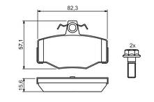 Задние тормозные колодки Bosch  0 986 460 993