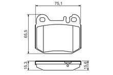 Задние тормозные колодки Bosch 0 986 494 410 для Mercedes-Benz M-Class W163