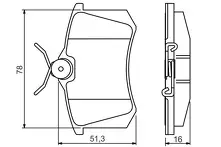 Задние тормозные колодки Bosch  0 986 495 231