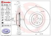 Тормозной диск Brembo Prime Line  09.R105.11
