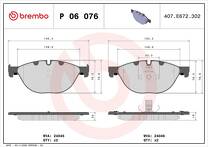 Передние тормозные колодки Brembo  P 06 076