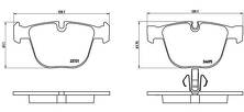 Задние тормозные колодки Brembo  P 06 053