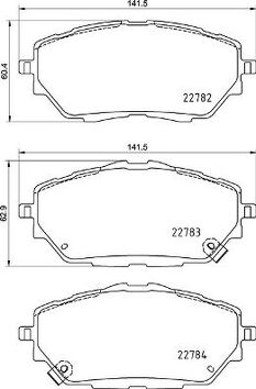 Brembo P 83 171 <span>тормозные колодки передние</span>
