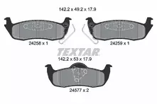 Задние тормозные колодки Textar Q+  2425801