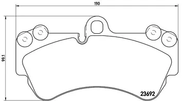 Brembo P 85 069 <span>тормозные колодки передние</span>