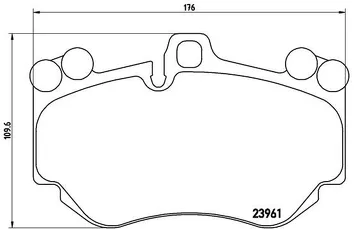 Brembo P 65 016 <span>тормозные колодки передние</span>