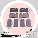 Передние тормозные колодки Zimmermann  24098.170.1