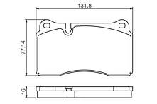 Передние тормозные колодки Bosch  0 986 494 207
