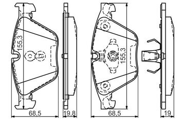 Bosch 0 986 494 549 <span>тормозные колодки передние</span>