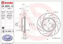 Тормозной диск Brembo Xtra Line  09.8655.1X