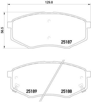 Brembo P 30 055 <span>тормозные колодки передние</span>