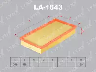 Воздушный фильтр Lynx  LA-1643