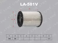Воздушный фильтр Lynx  LA-581V