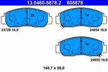 Передние тормозные колодки ATE  13.0460-5878.2